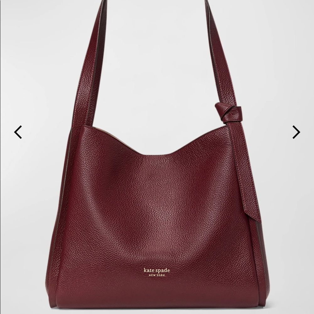 Kate Spade Large Knott Shoulder Bag in Cordovan